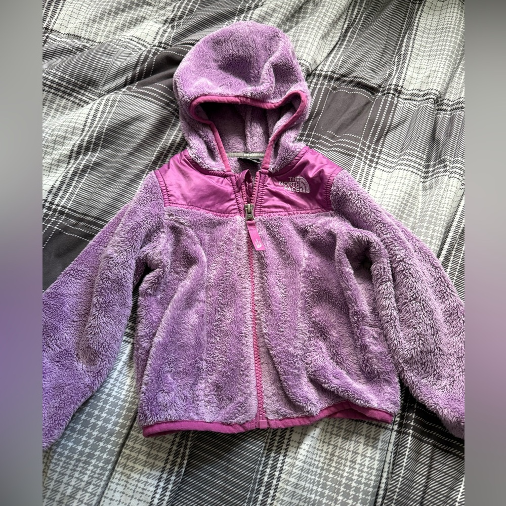The north face zip up jacket toddler girl 2t